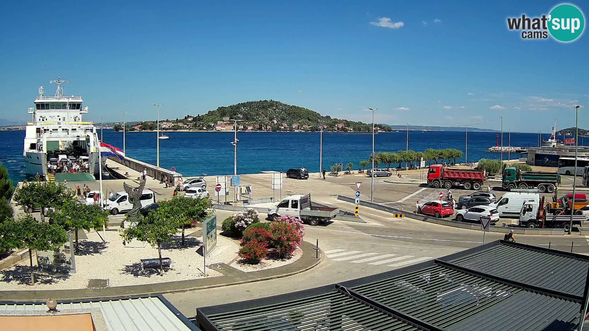 Web kamera Ugljan – Preko trajekt za Zadar