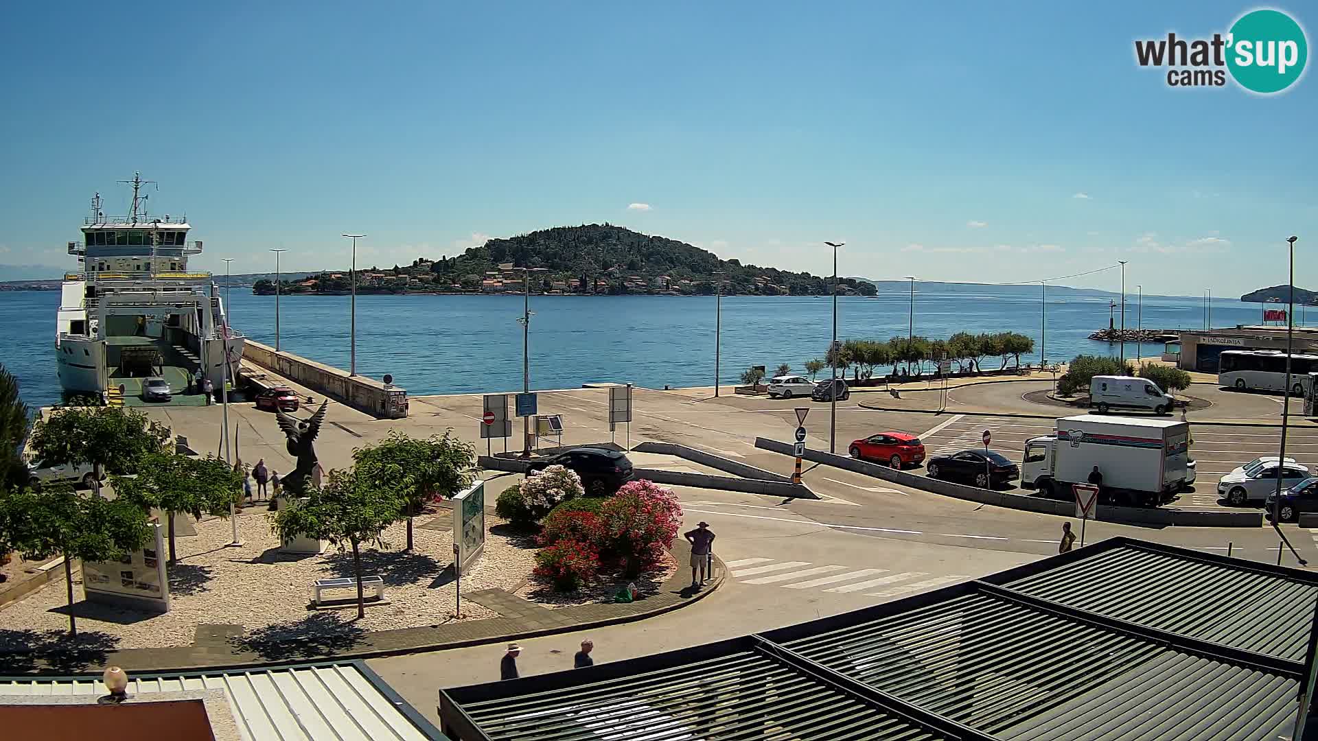 Web kamera Ugljan – Preko trajekt za Zadar