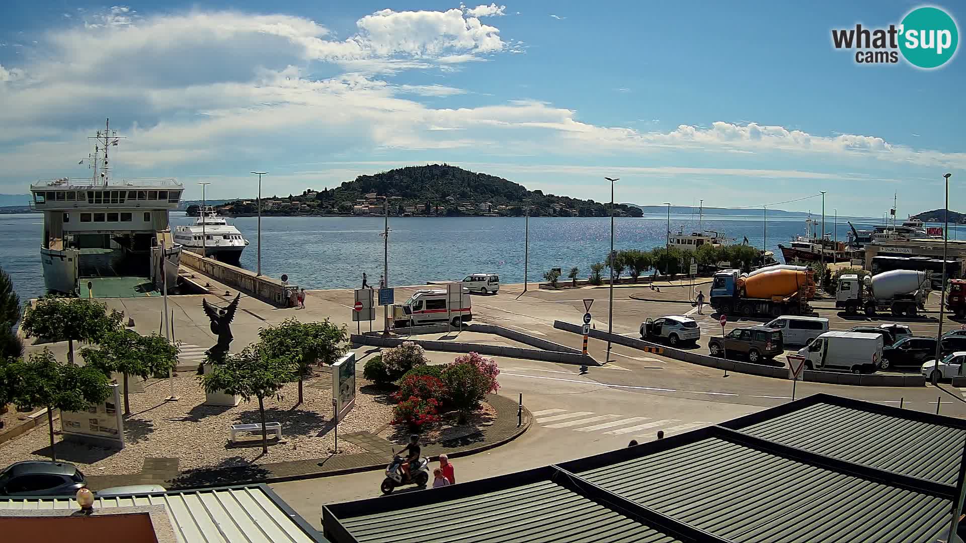 Webcam Ugliano – terminal traghetto da Preko a Zara