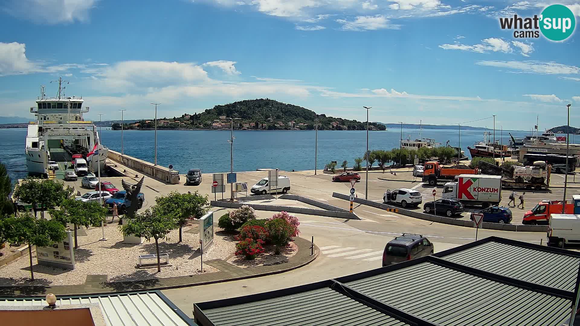 Web kamera Ugljan – Preko trajekt za Zadar