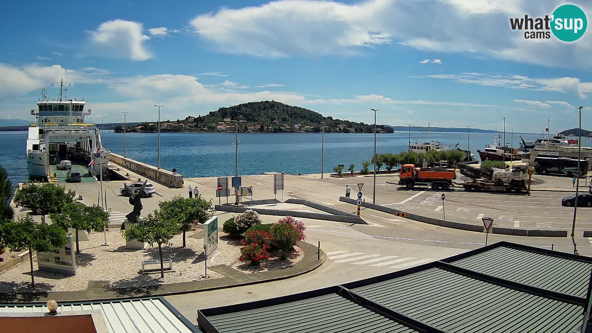 Web kamera Ugljan – Preko trajekt za Zadar