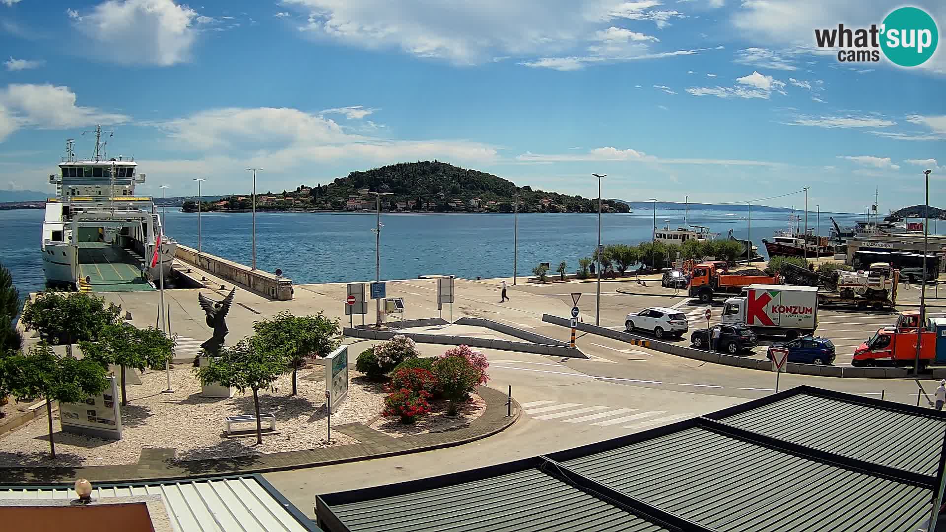 Spletna kamera Ugljan – trajekt Preko – Zadar