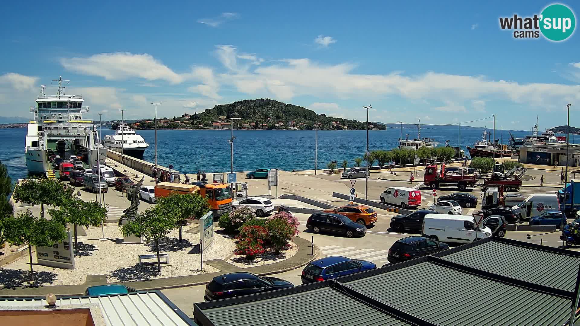 Web kamera Ugljan – Preko trajekt za Zadar