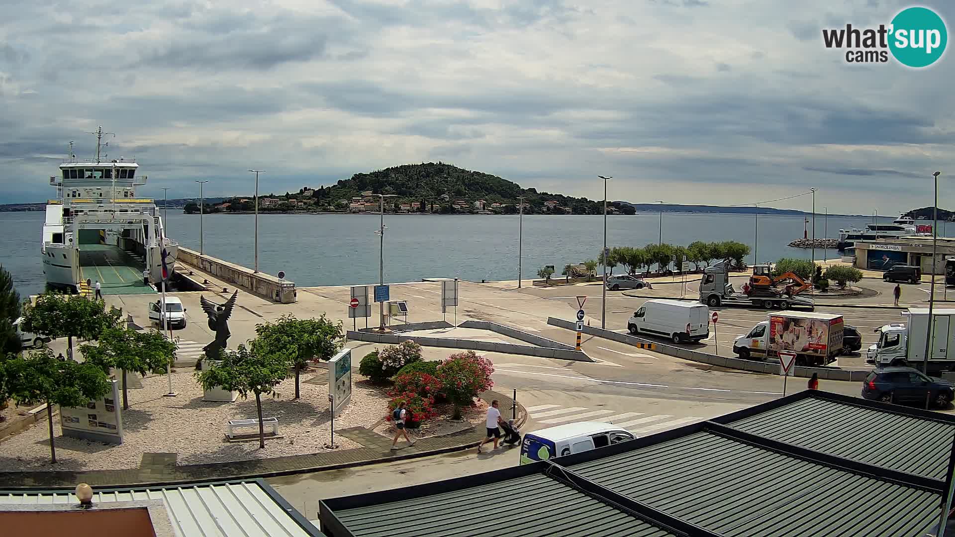Webcam Ugliano – terminal traghetto da Preko a Zara