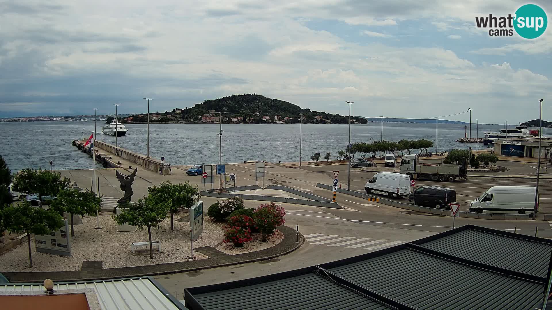 Webcam Ugliano – terminal traghetto da Preko a Zara