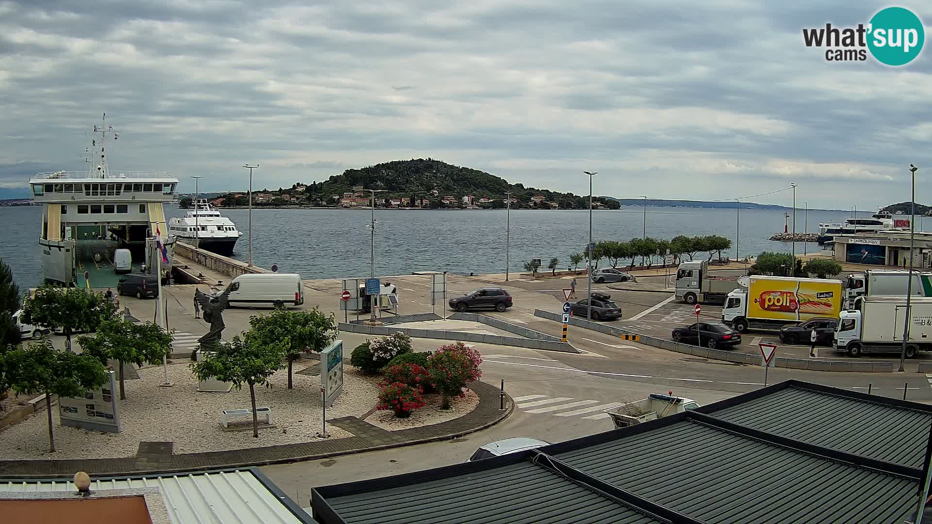 Spletna kamera Ugljan – trajekt Preko – Zadar