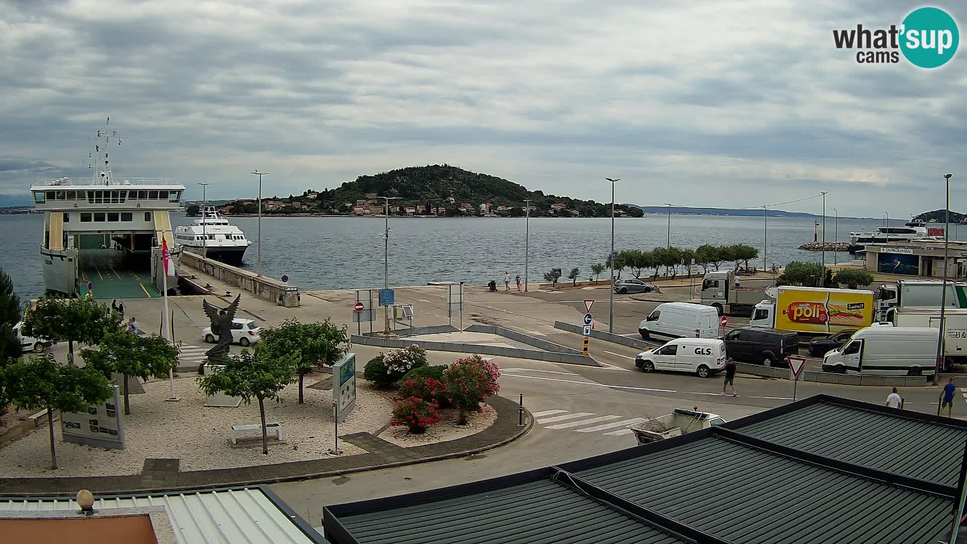 Spletna kamera Ugljan – trajekt Preko – Zadar