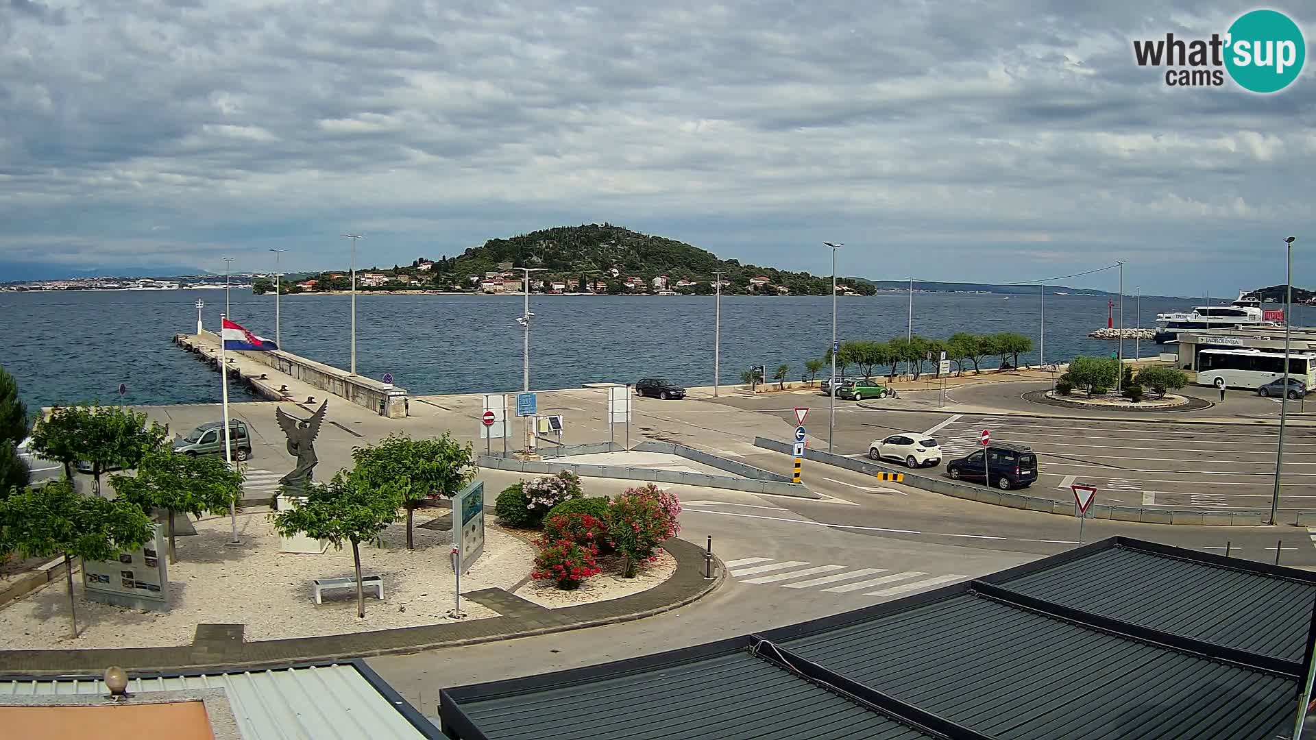 Webcam Ugliano – terminal traghetto da Preko a Zara