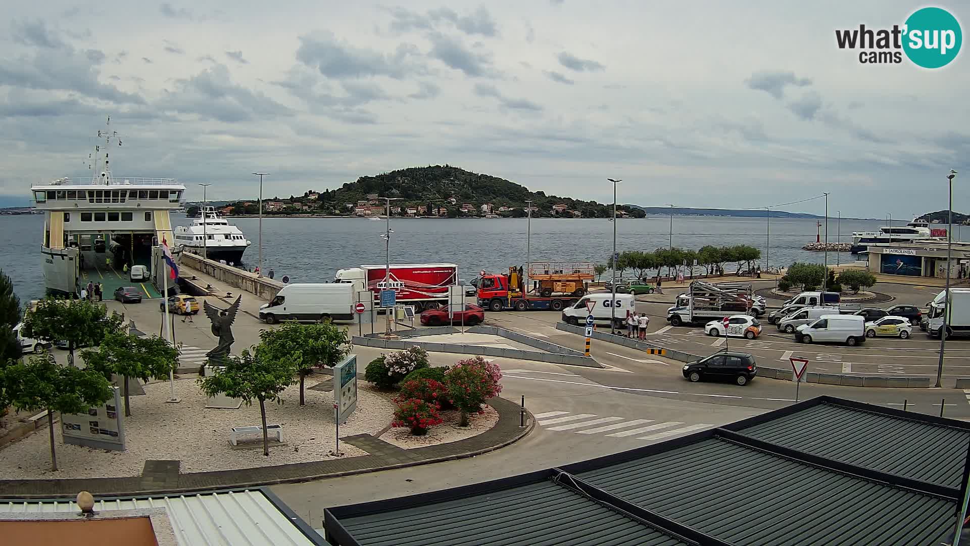 Webcam Ugliano – terminal traghetto da Preko a Zara