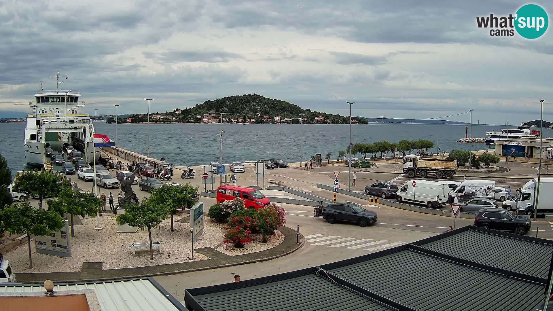 Spletna kamera Ugljan – trajekt Preko – Zadar