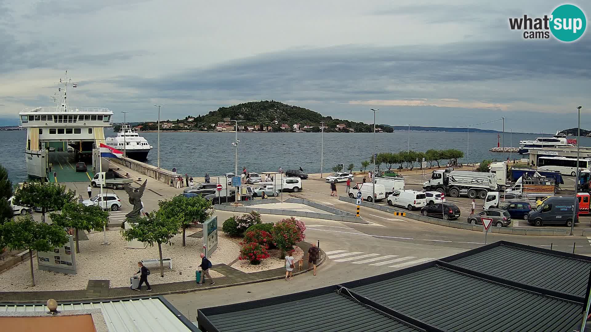 Webcam Ugliano – terminal traghetto da Preko a Zara