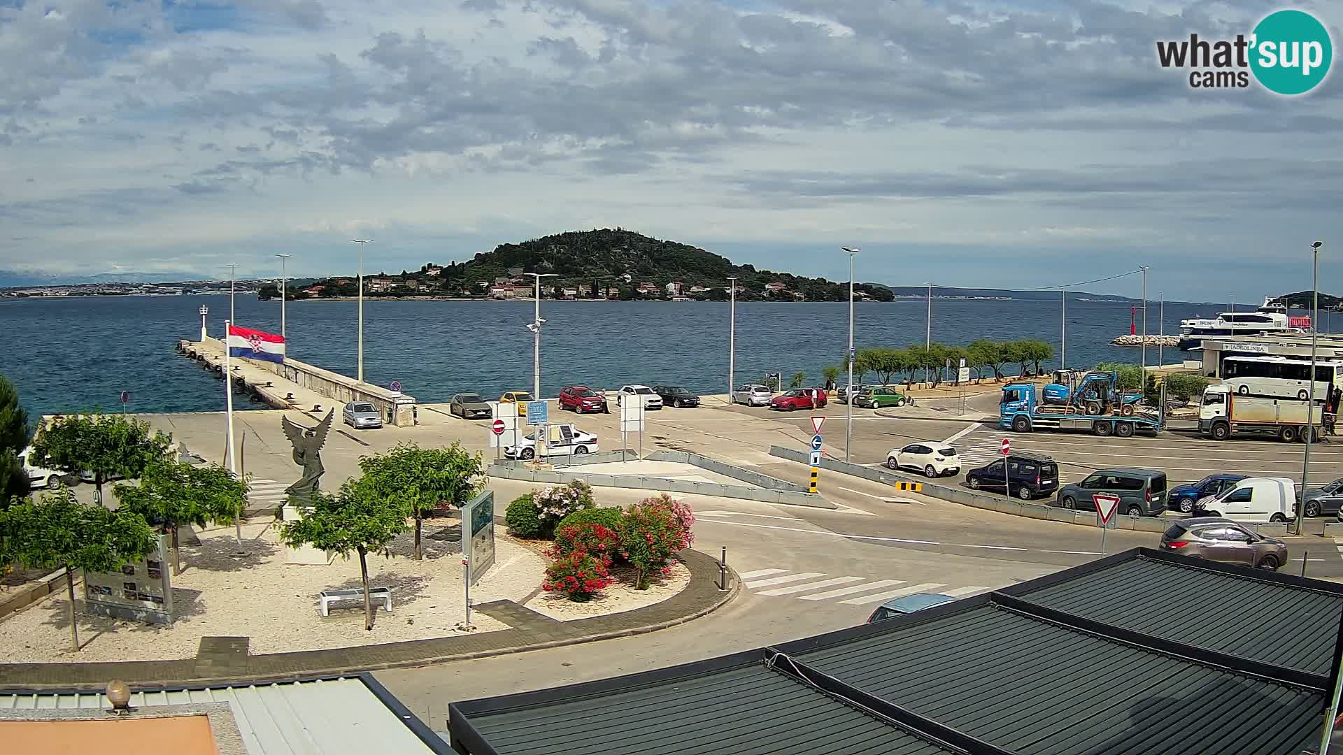 Web kamera Ugljan – Preko trajekt za Zadar