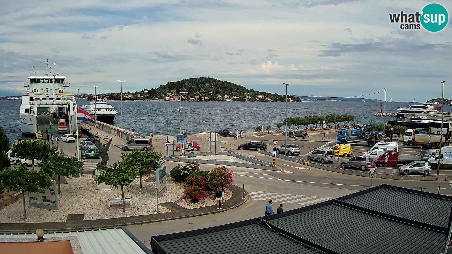 Web kamera Ugljan – Preko trajekt za Zadar