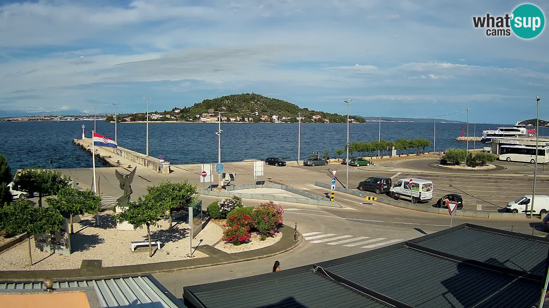 Webcam Ugliano – terminal traghetto da Preko a Zara