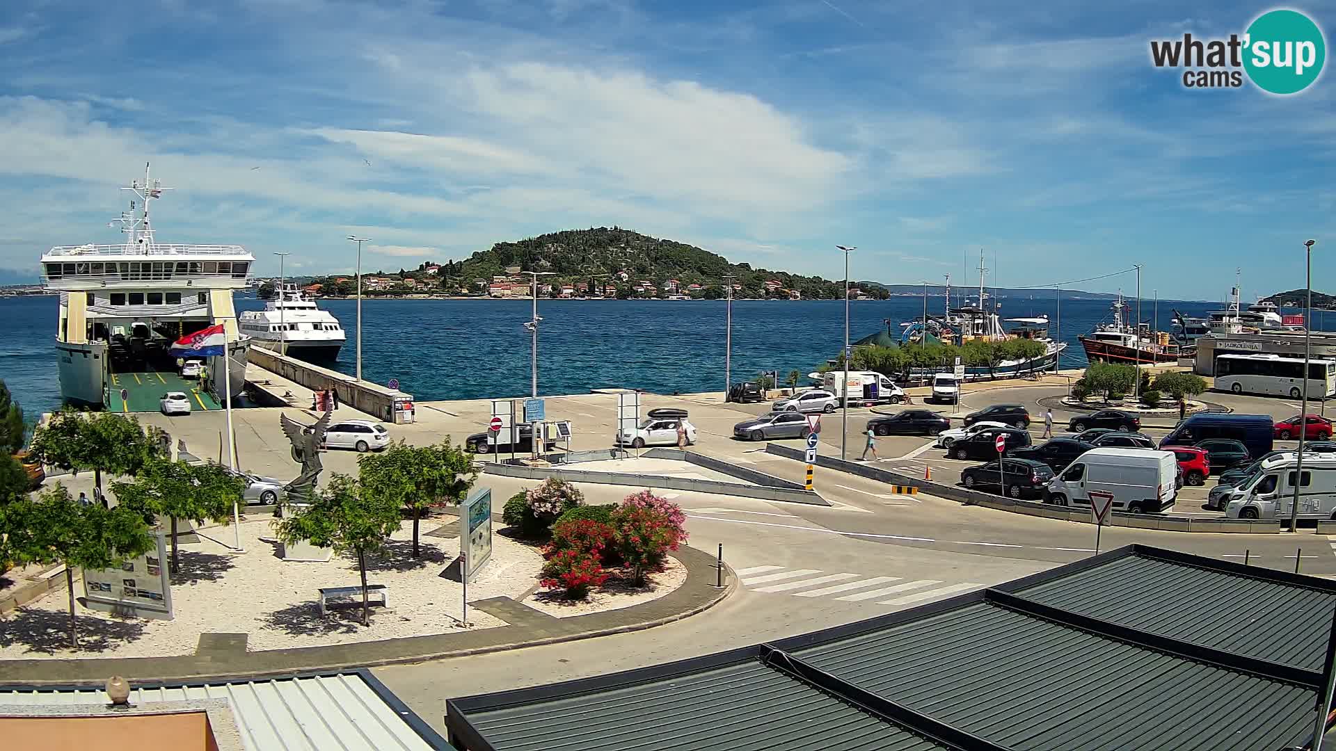 Spletna kamera Ugljan – trajekt Preko – Zadar