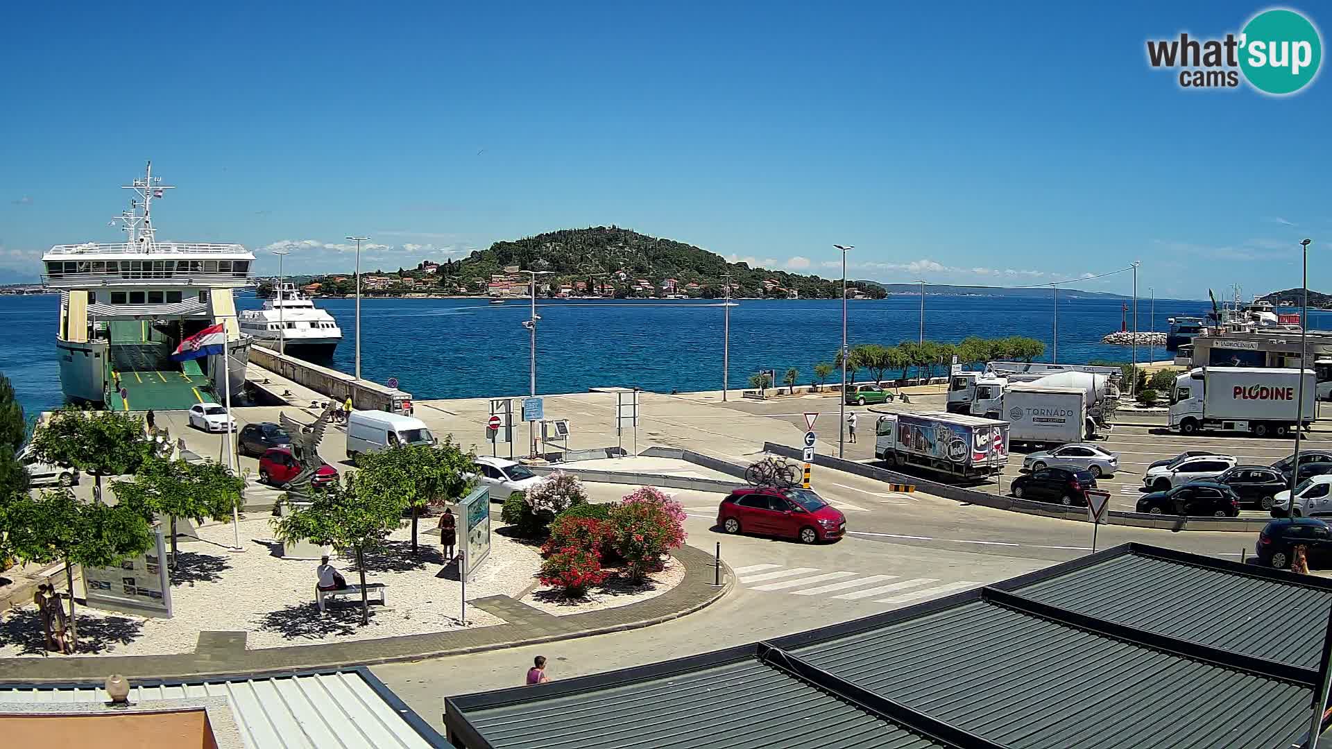 Spletna kamera Ugljan – trajekt Preko – Zadar