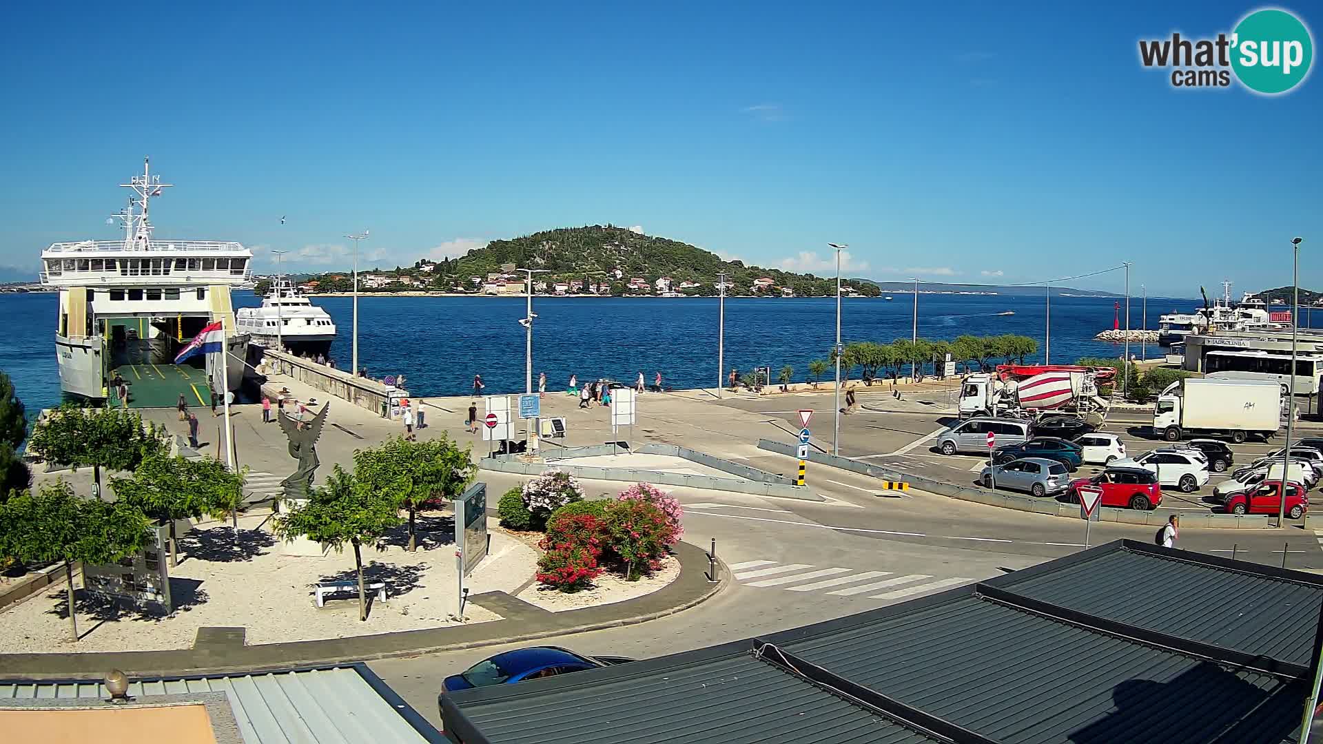 Webcam Ugliano – terminal traghetto da Preko a Zara