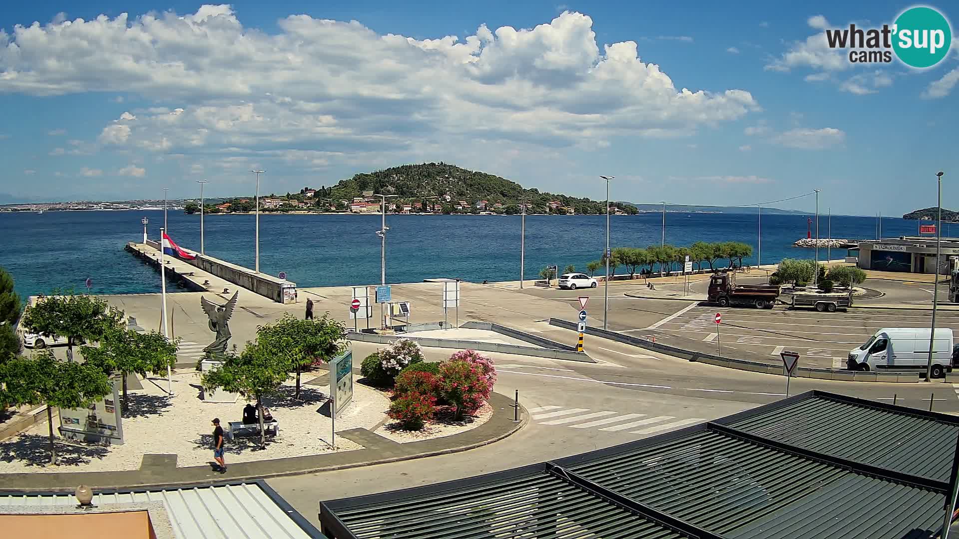 Web kamera Ugljan – Preko trajekt za Zadar