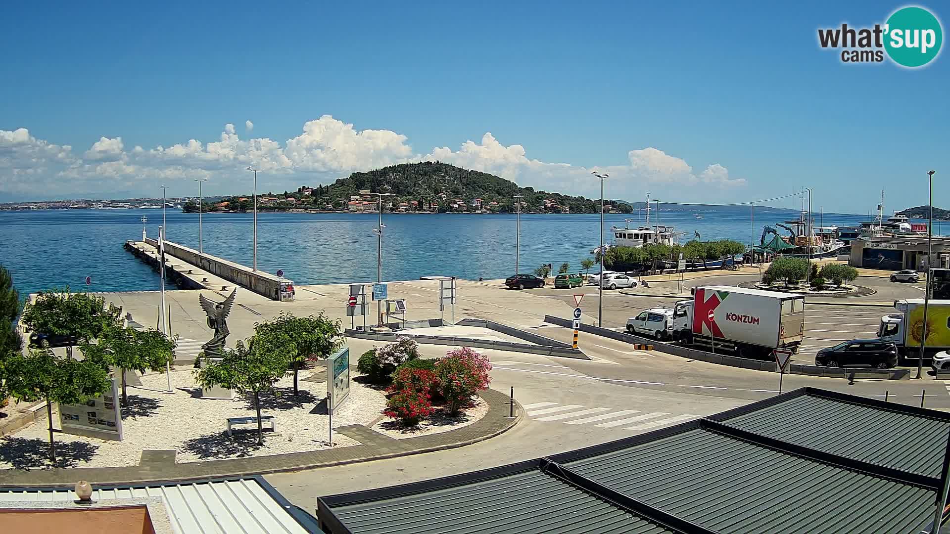 Spletna kamera Ugljan – trajekt Preko – Zadar