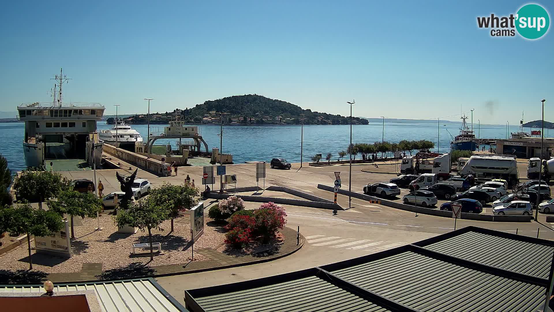Web kamera Ugljan – Preko trajekt za Zadar