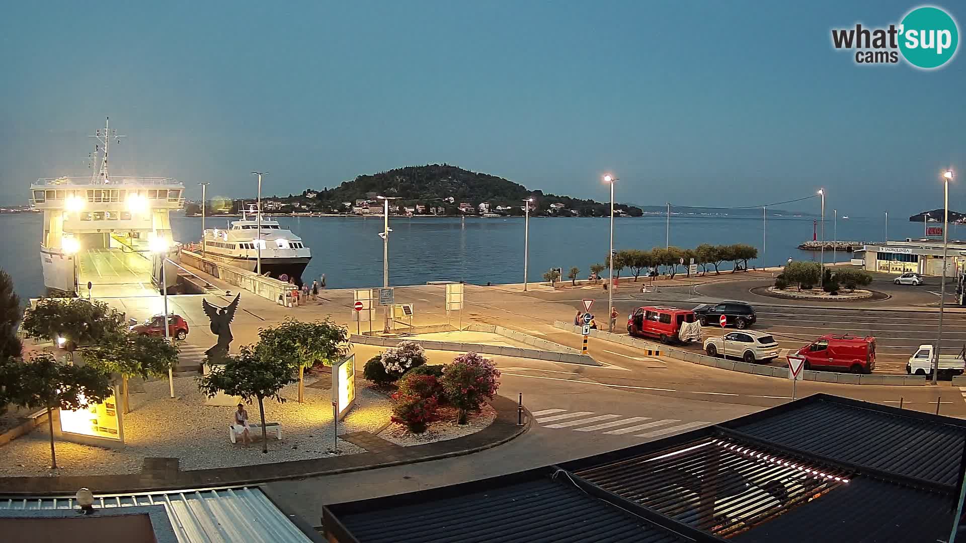 Web kamera Ugljan – Preko trajekt za Zadar