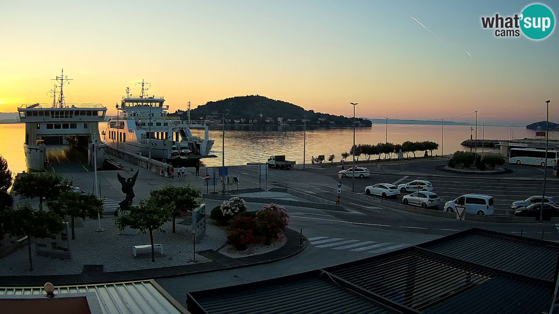 Spletna kamera Ugljan – trajekt Preko – Zadar