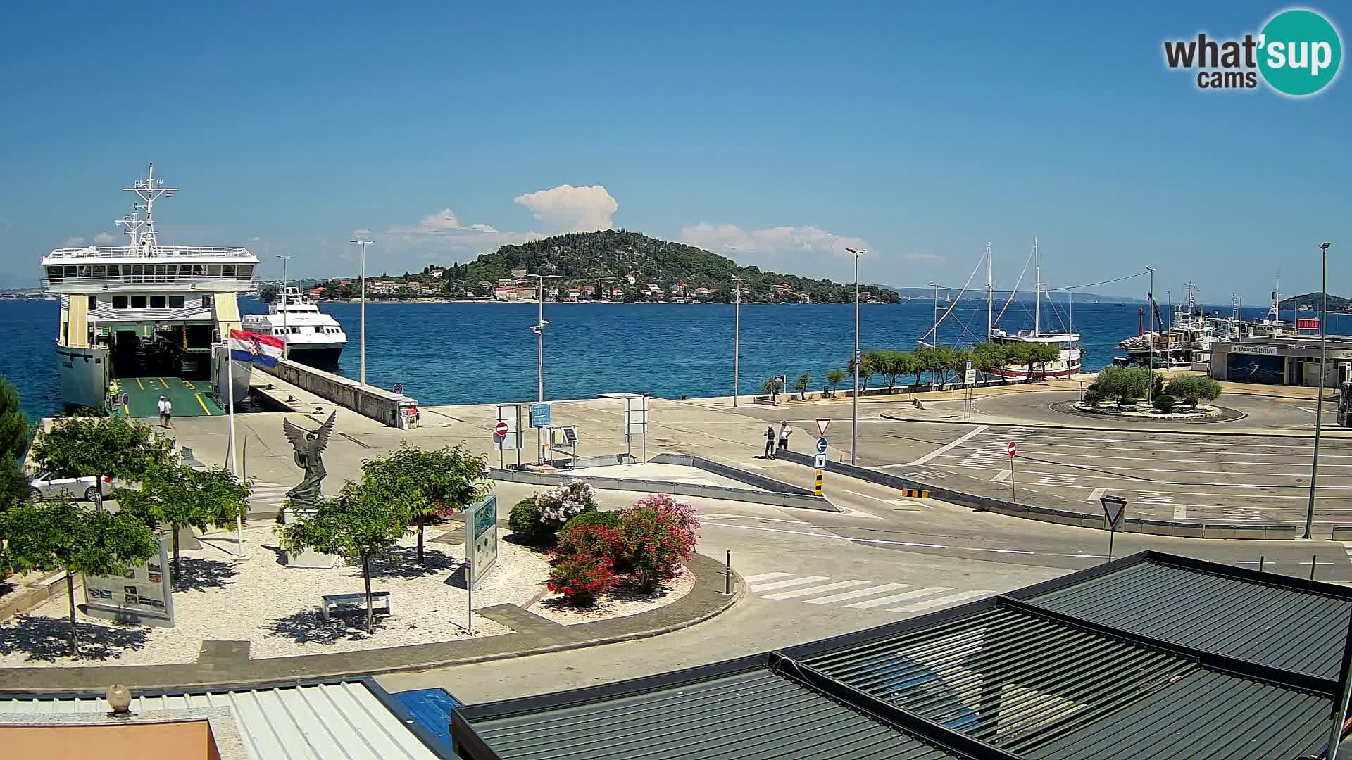 Web kamera Ugljan – Preko trajekt za Zadar