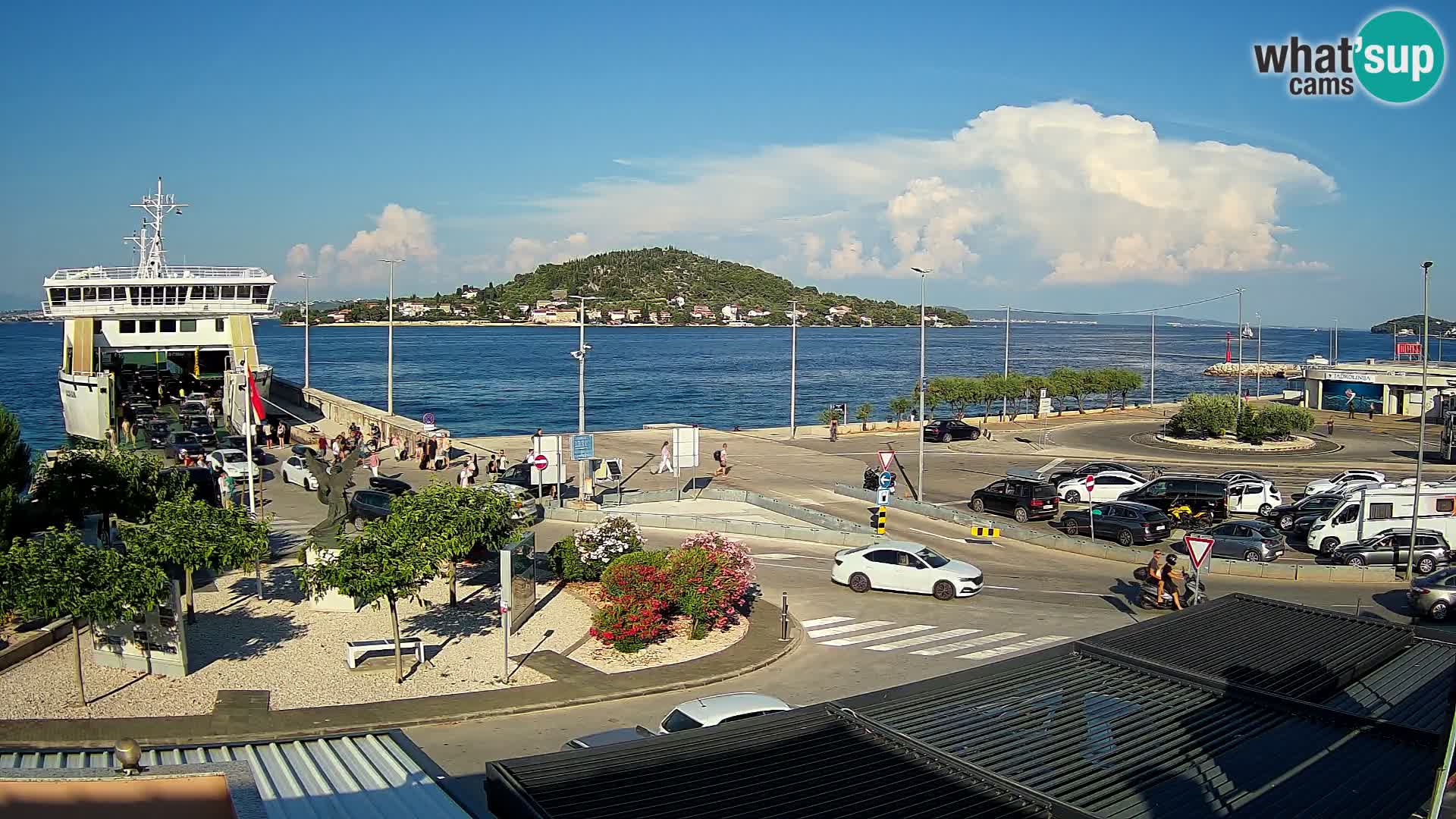 Web kamera Ugljan – Preko trajekt za Zadar