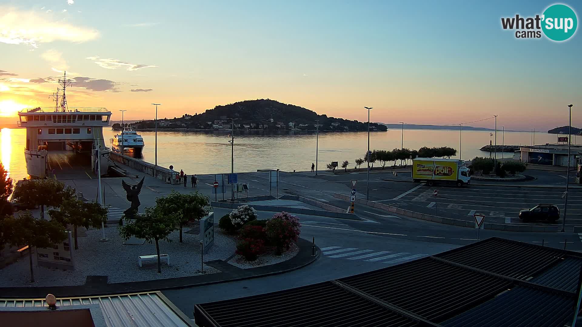 Spletna kamera Ugljan – trajekt Preko – Zadar