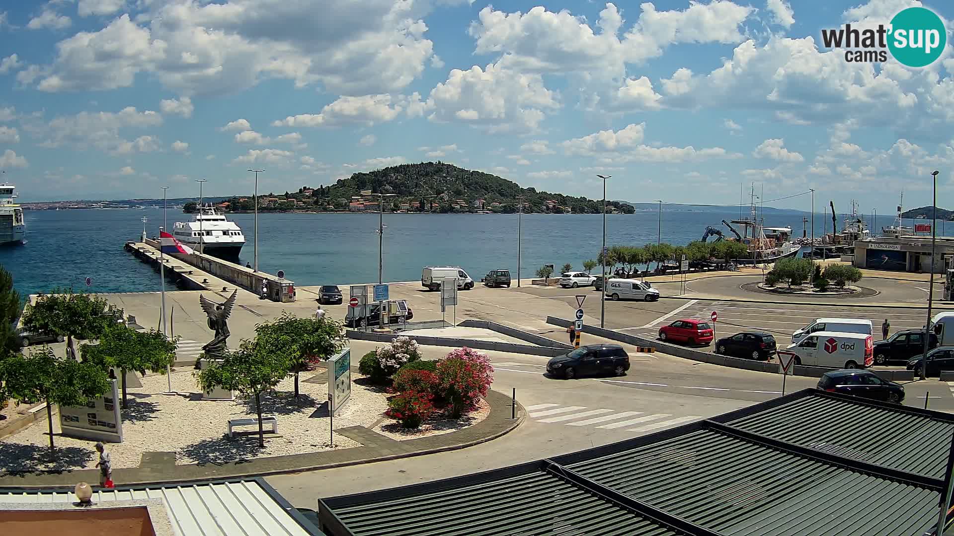 Webcam Ugliano – terminal traghetto da Preko a Zara