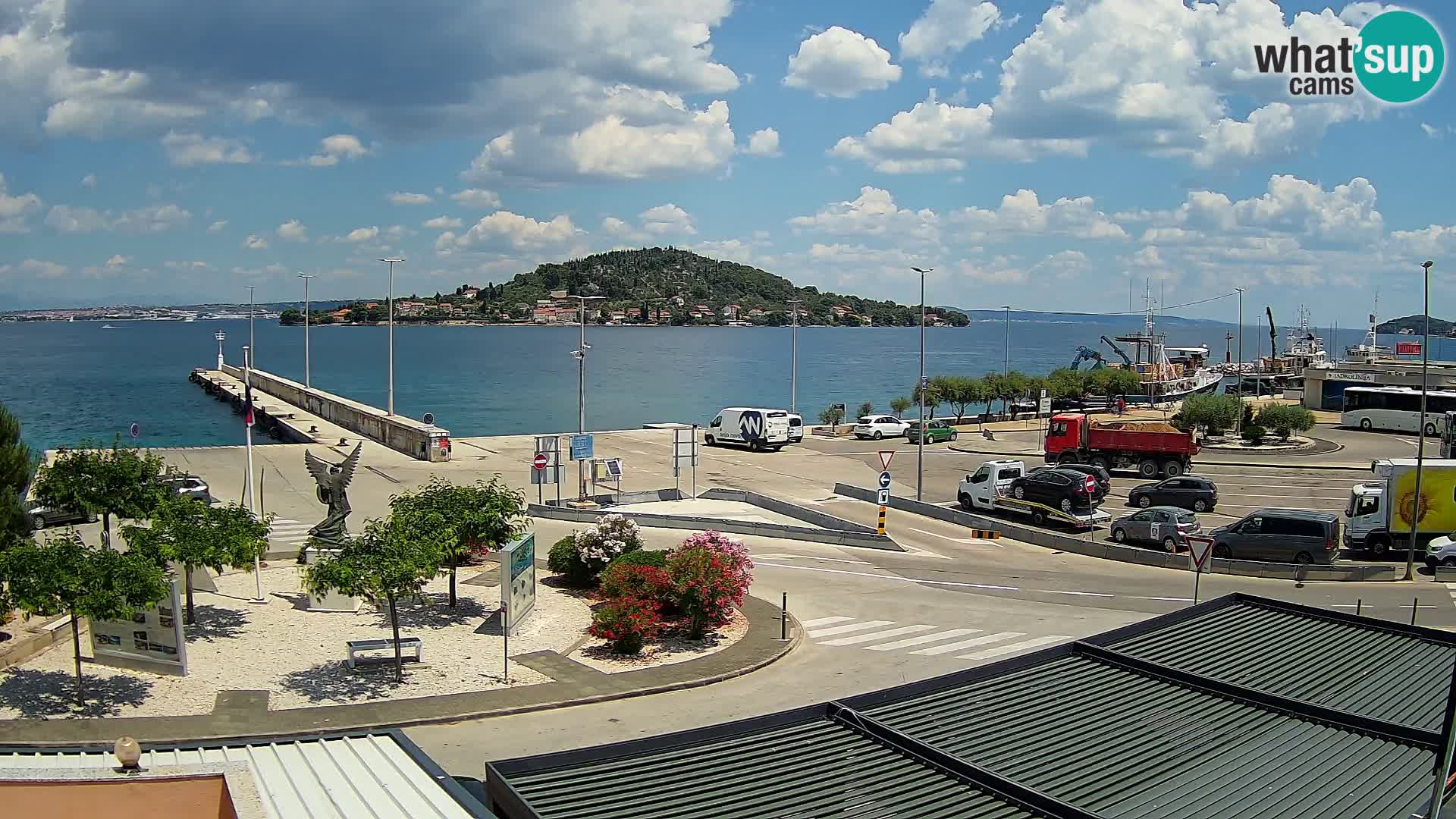 Webcam Ugliano – terminal traghetto da Preko a Zara