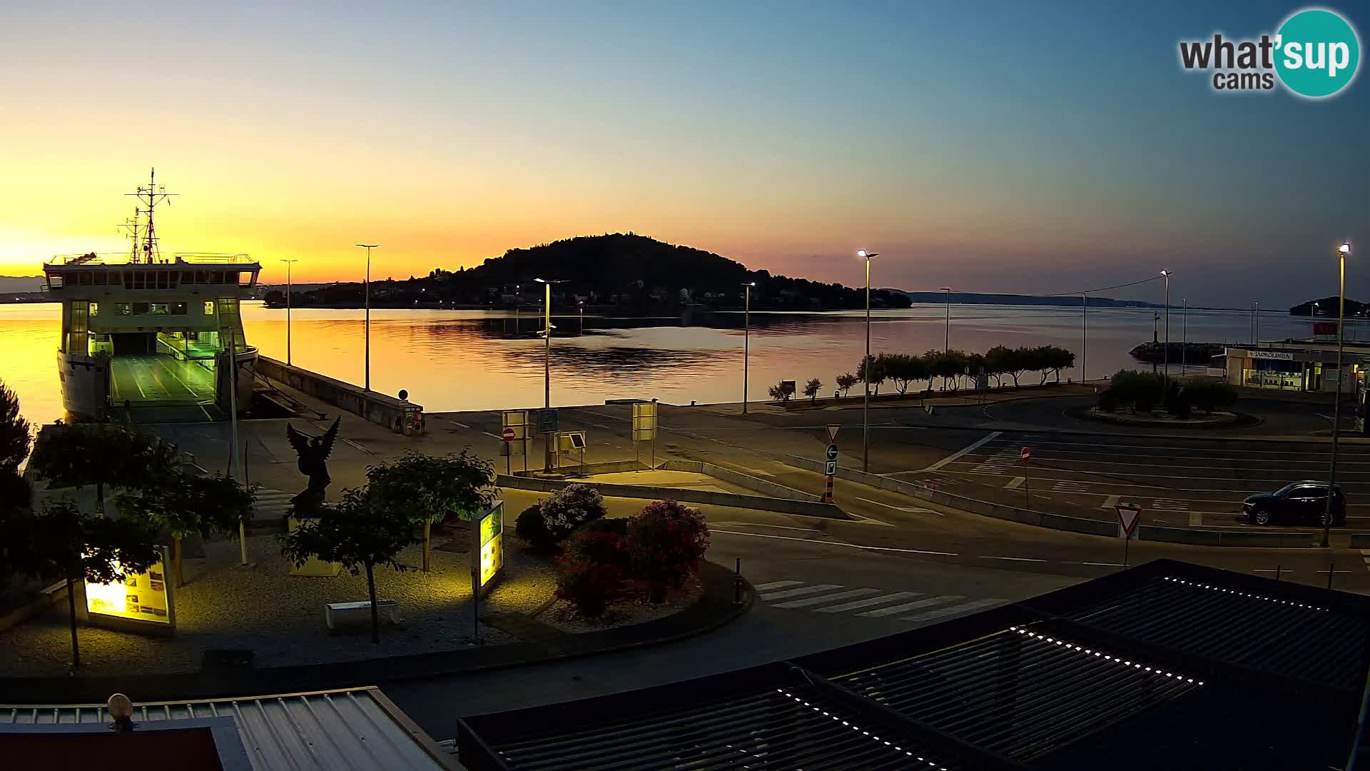 Webcam Ugliano – terminal traghetto da Preko a Zara