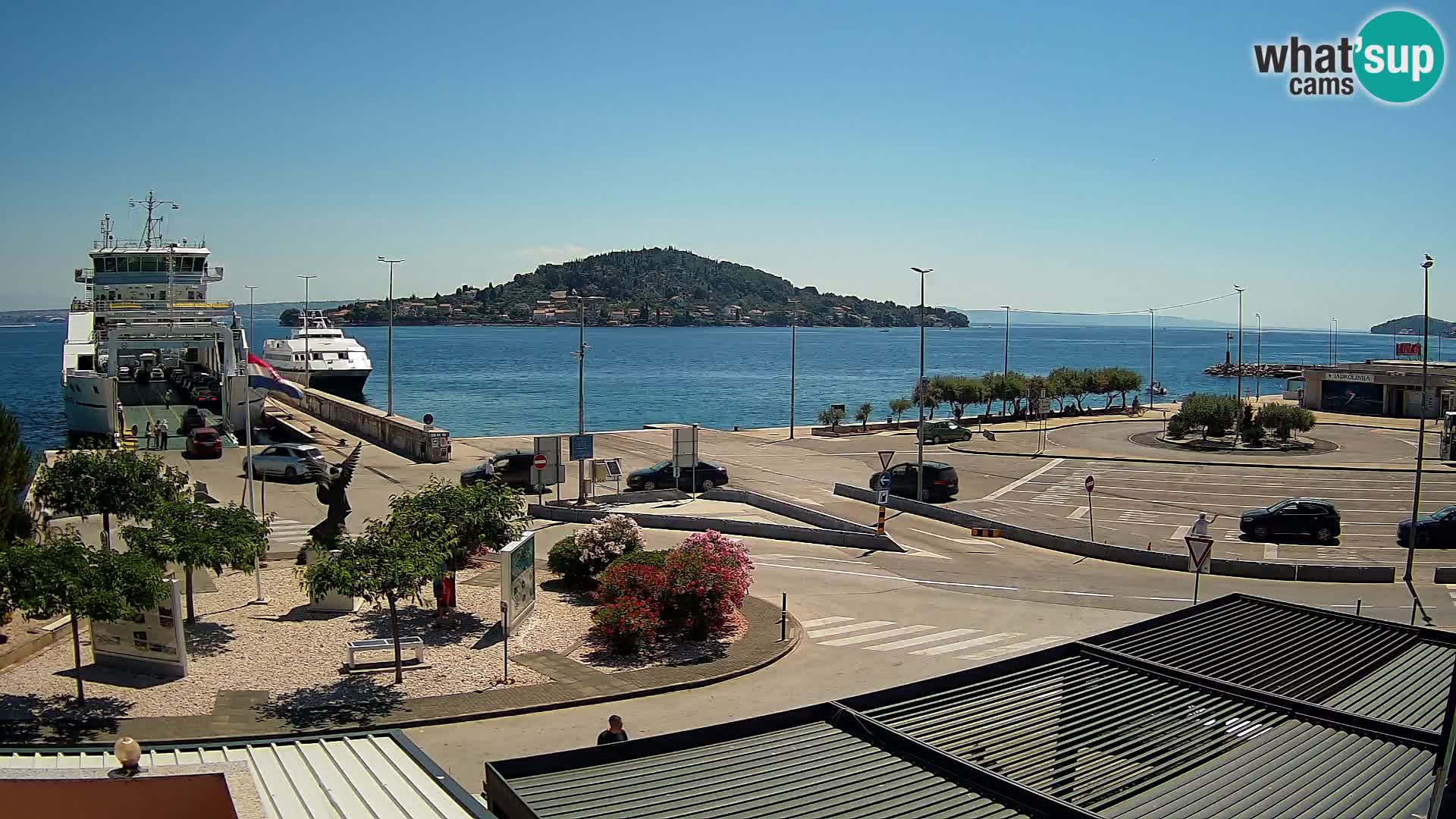 Spletna kamera Ugljan – trajekt Preko – Zadar