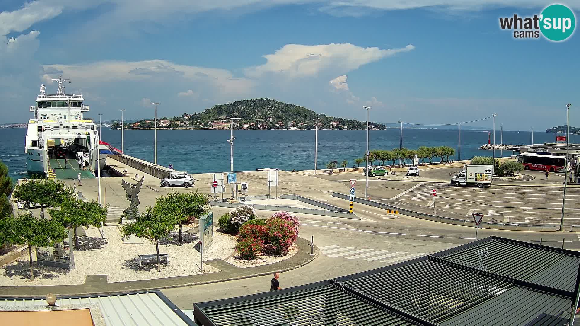 Webcam Ugliano – terminal traghetto da Preko a Zara