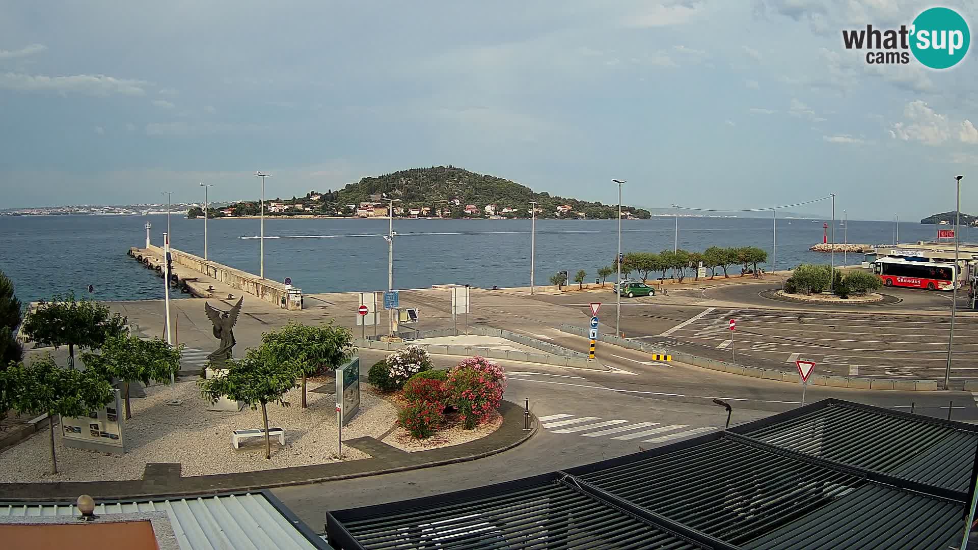 Webcam Ugliano – terminal traghetto da Preko a Zara