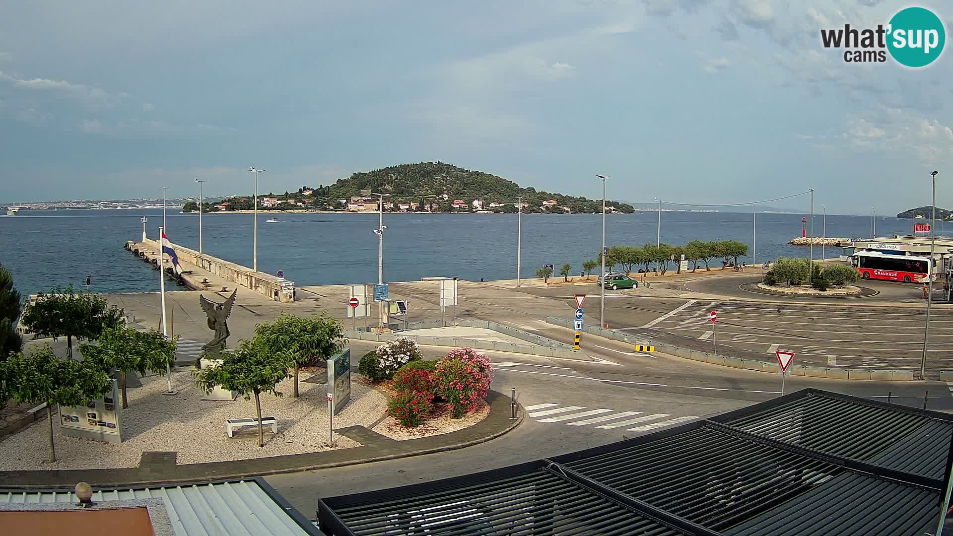 Webcam Ugliano – terminal traghetto da Preko a Zara