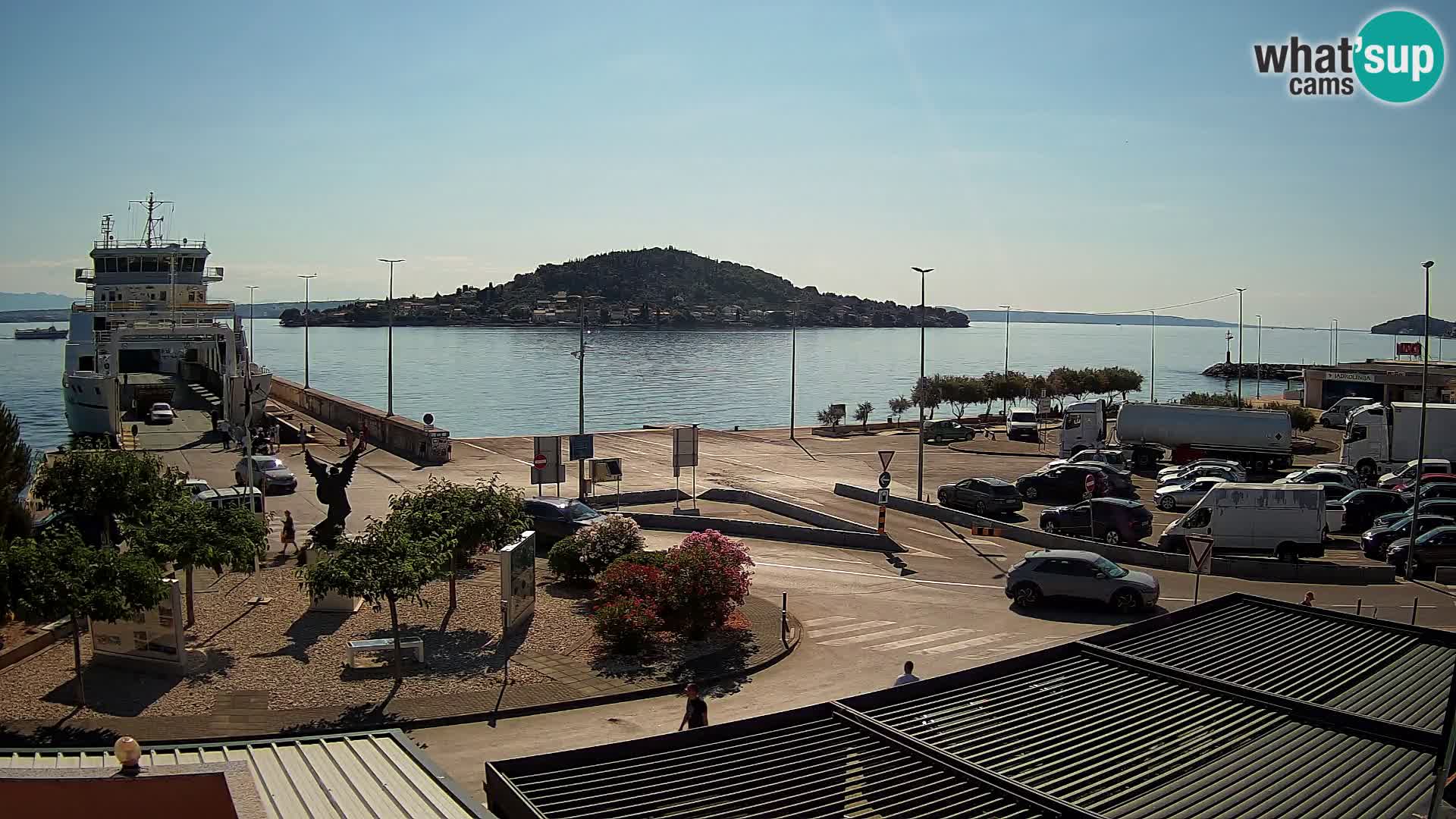 Webcam Ugliano – terminal traghetto da Preko a Zara