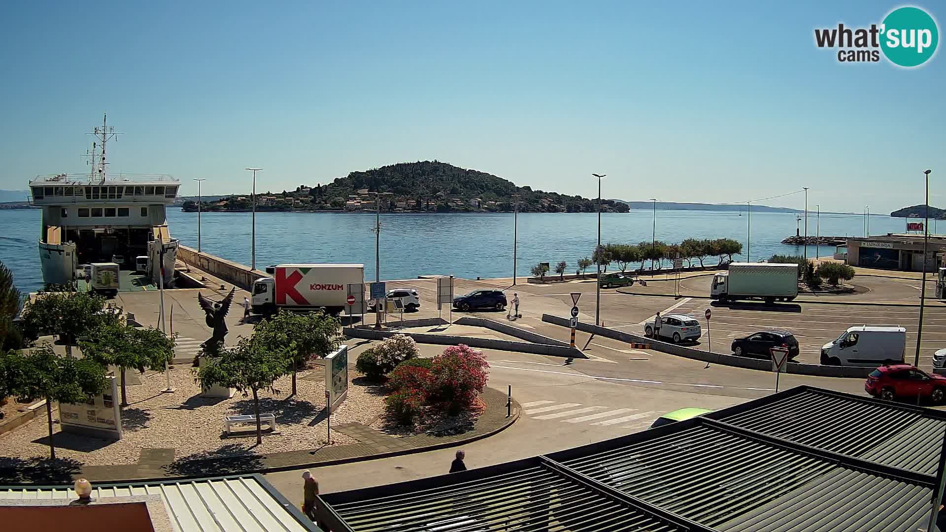 Webcam Ugliano – terminal traghetto da Preko a Zara