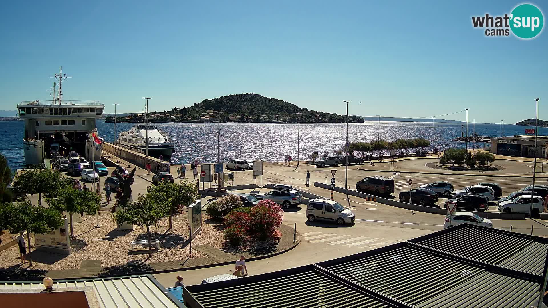 Spletna kamera Ugljan – trajekt Preko – Zadar