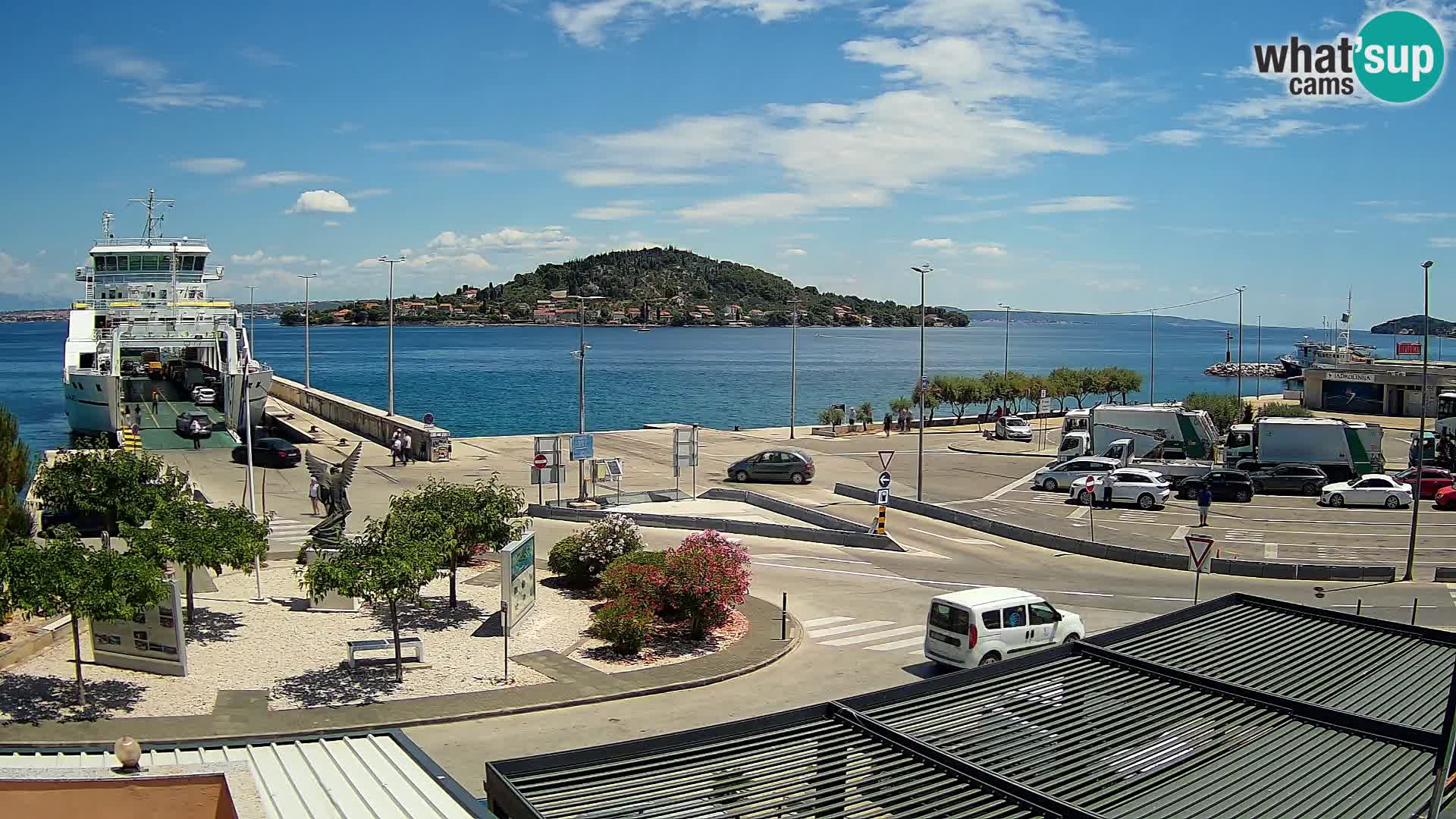 Web kamera Ugljan – Preko trajekt za Zadar