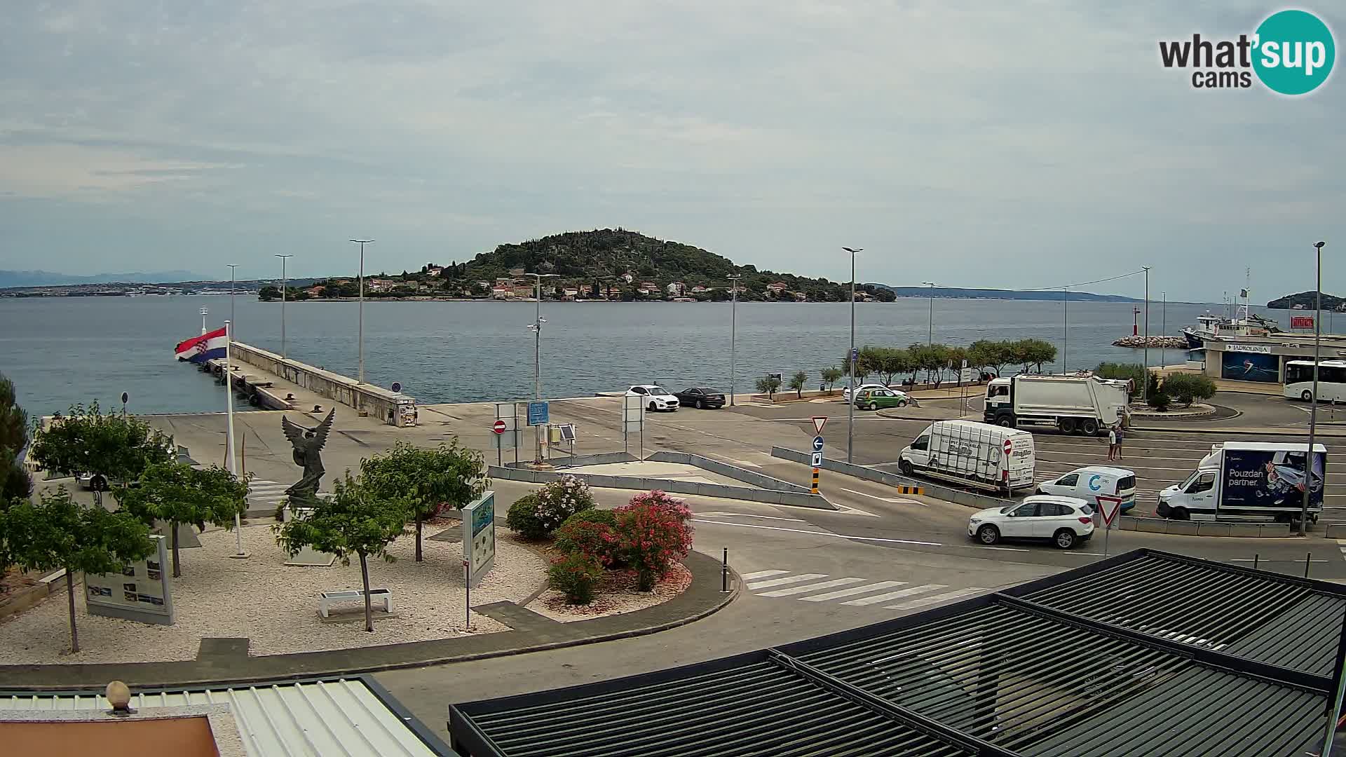 Webcam Ugliano – terminal traghetto da Preko a Zara