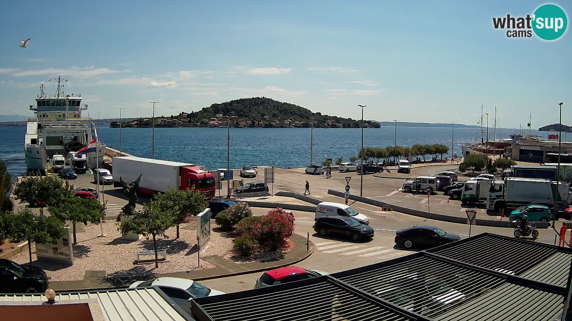 Webcam Ugliano – terminal traghetto da Preko a Zara