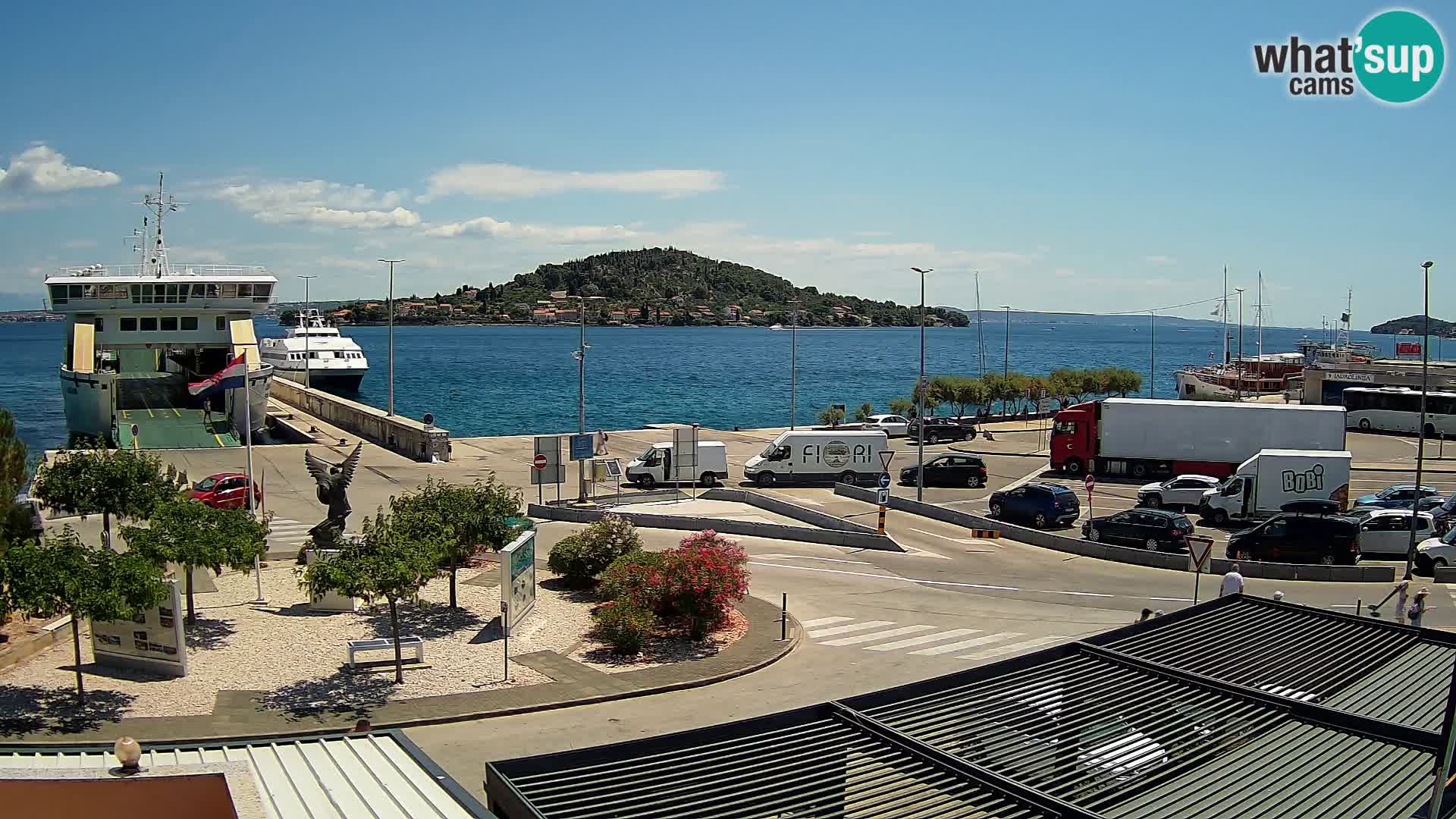 Spletna kamera Ugljan – trajekt Preko – Zadar
