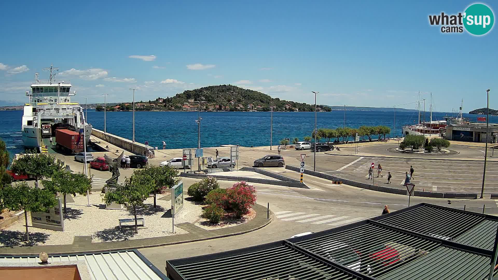 Spletna kamera Ugljan – trajekt Preko – Zadar