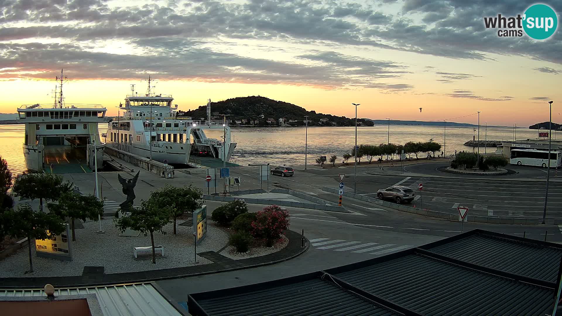 Web kamera Ugljan – Preko trajekt za Zadar