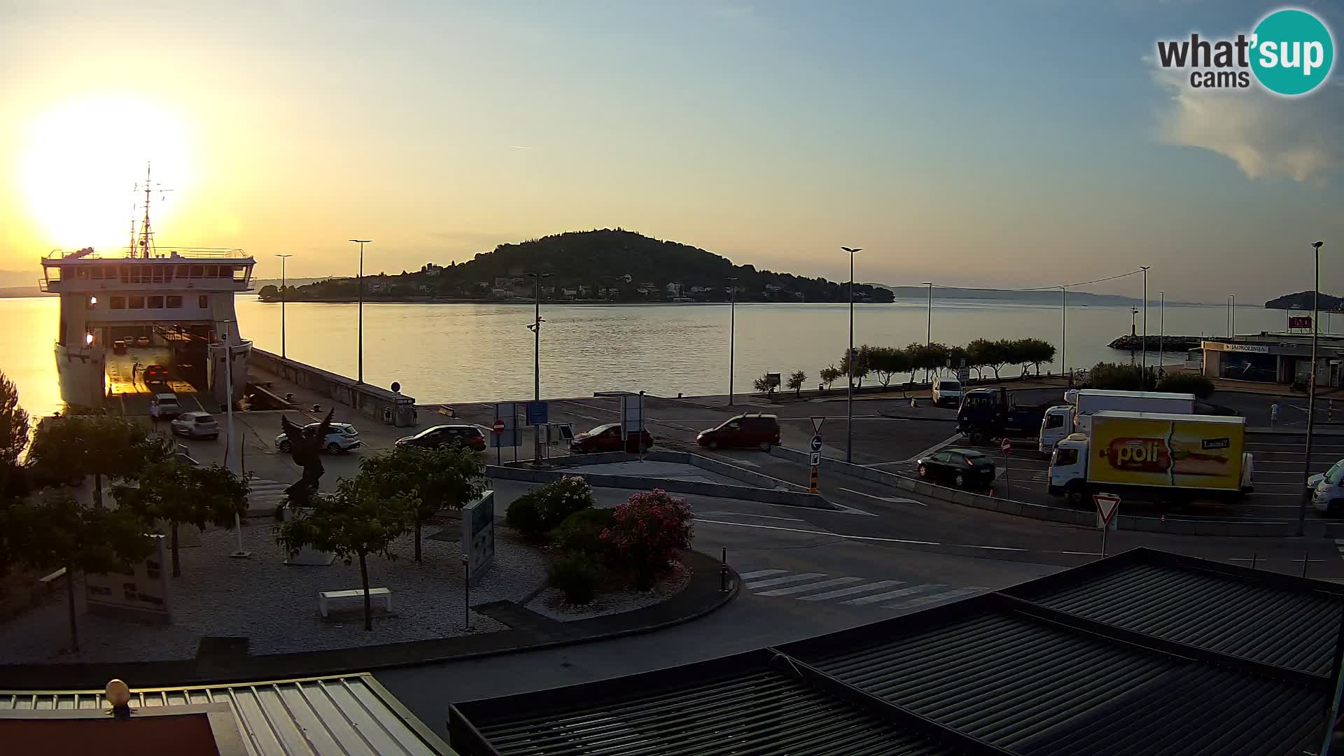 Web kamera Ugljan – Preko trajekt za Zadar