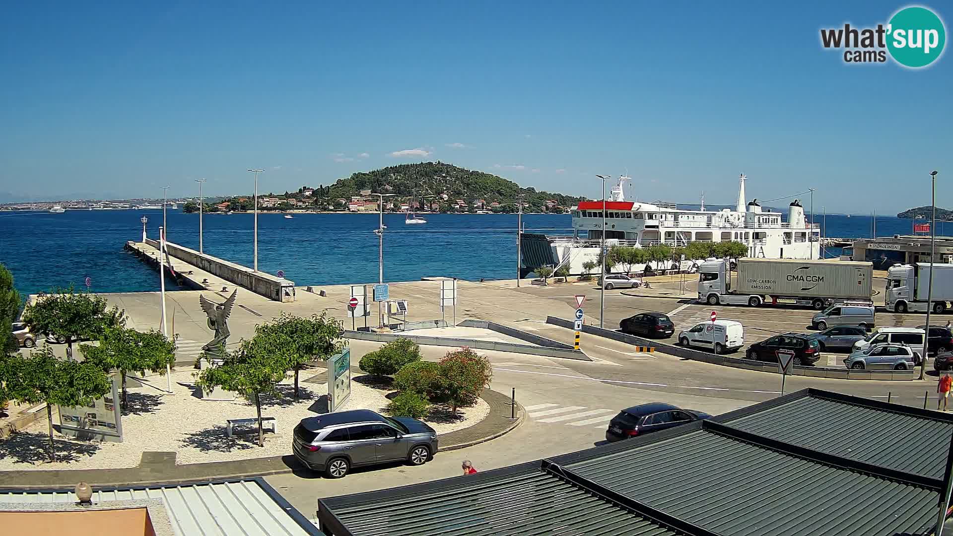 Spletna kamera Ugljan – trajekt Preko – Zadar