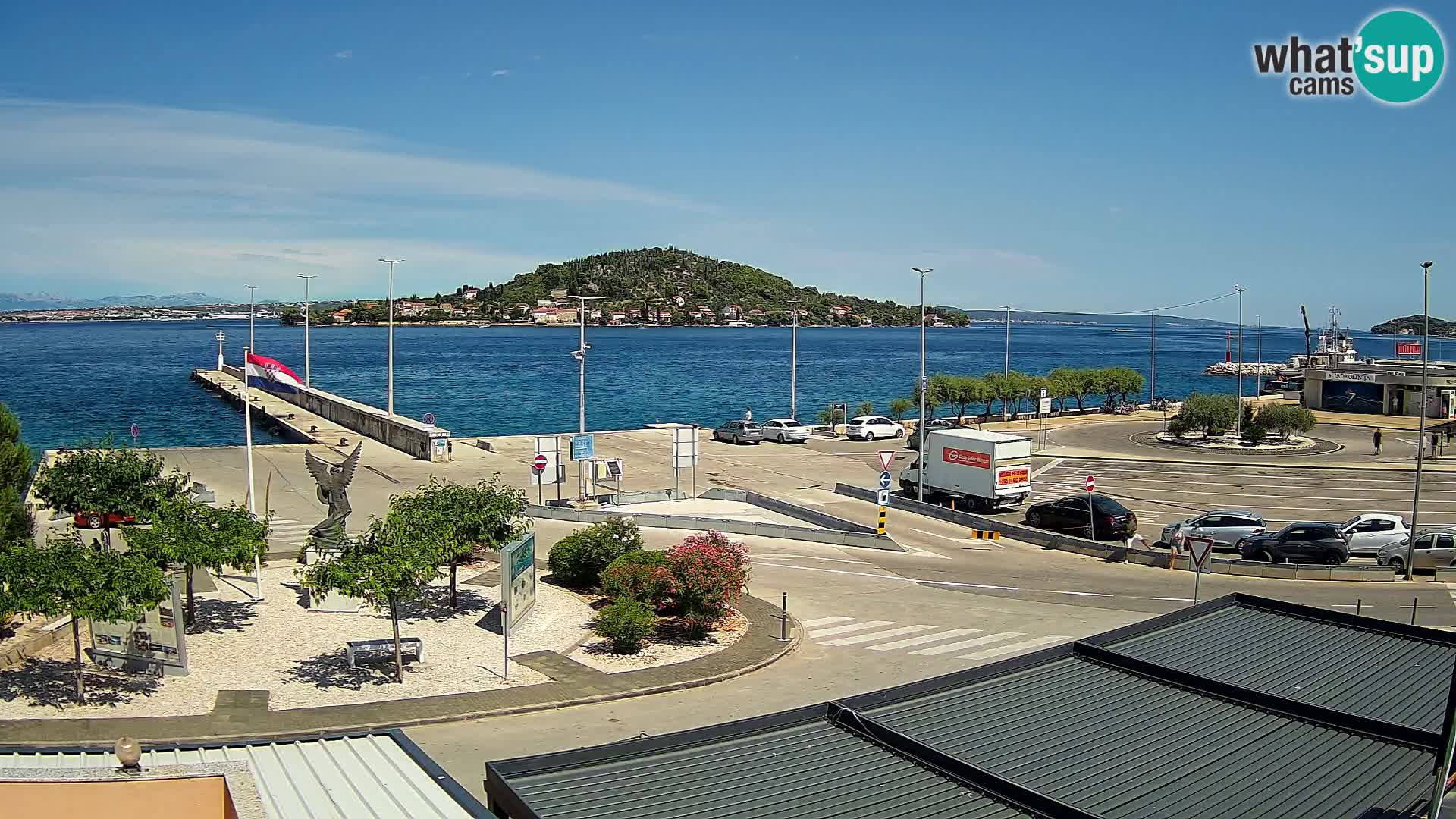 Webcam Ugliano – terminal traghetto da Preko a Zara