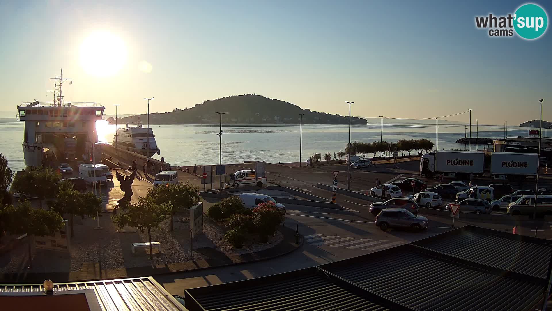 Spletna kamera Ugljan – trajekt Preko – Zadar
