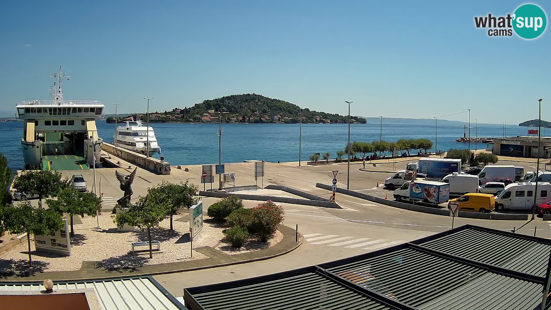 Webcam Ugliano – terminal traghetto da Preko a Zara